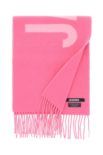 Jacquemus Scarf In Pink Wool In Pink