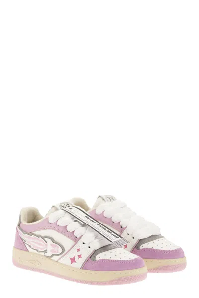 Japan Enterprise Ej Egg Rocket - Leather Trainers With Logo