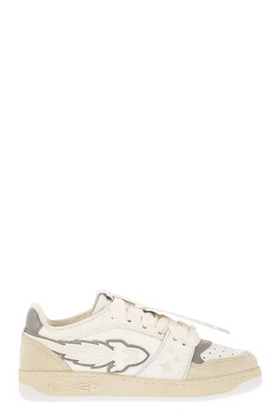 Japan Enterprise Ej Egg Rocket - Leather Trainers With Logo