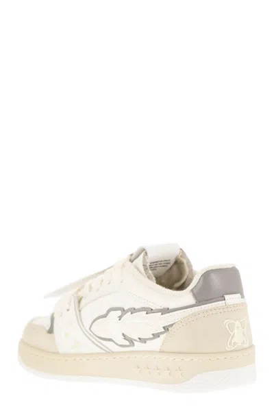 Japan Enterprise Ej Egg Rocket - Leather Trainers With Logo