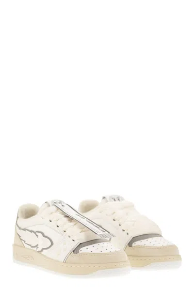 Japan Enterprise Ej Egg Rocket - Leather Trainers With Logo