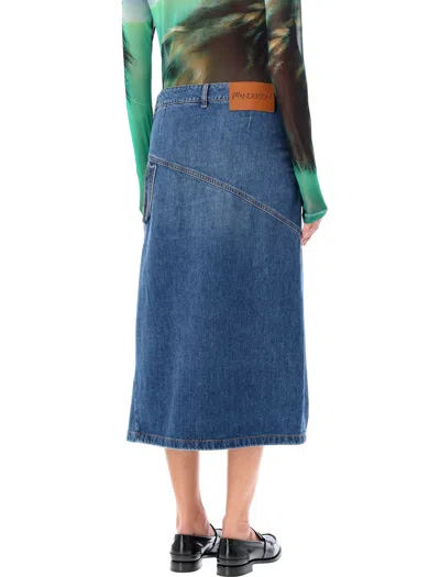 Jw Anderson Jwanchor Twisted Midi Skirt