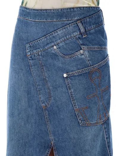 Jw Anderson Jwanchor Twisted Midi Skirt