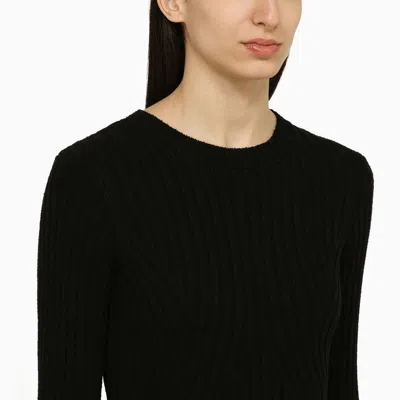 Loulou Studio Mini Dress In Silk Blend With Ribbed Texture