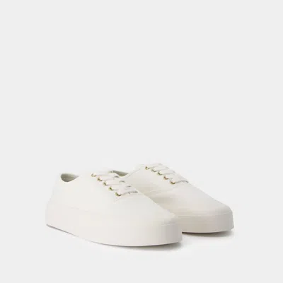 Maison Kitsuné Lace Up Sneakers - Maison Kitsune - Cotton - White