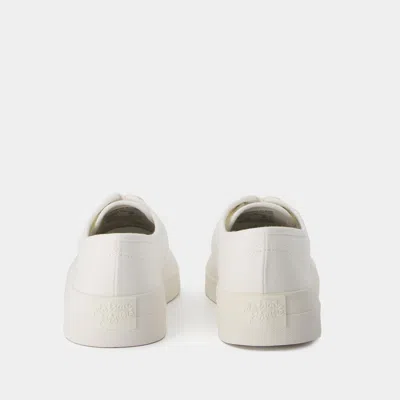 Maison Kitsuné Lace Up Sneakers - Maison Kitsune - Cotton - White