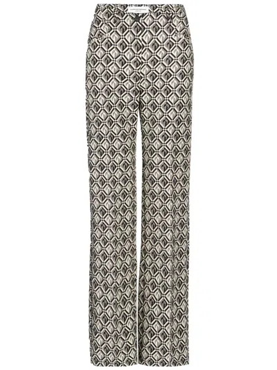 Marine Serre Moon Diamant-print Tailored Trousers