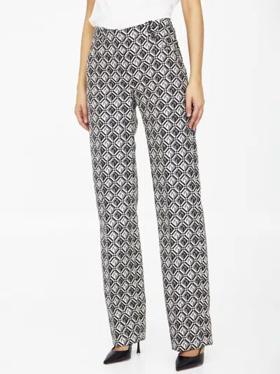 Marine Serre Moon Diamant-print Tailored Trousers