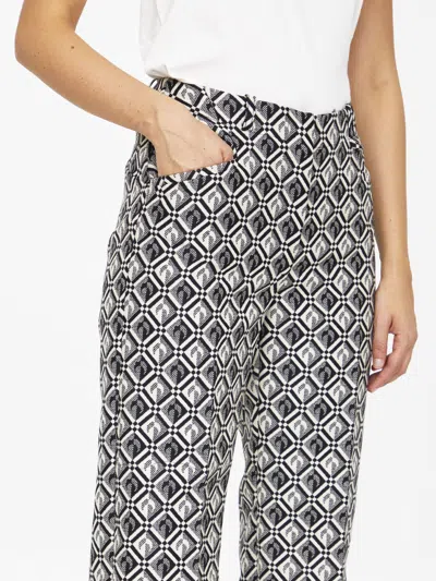 Marine Serre Moon Diamant-print Tailored Trousers