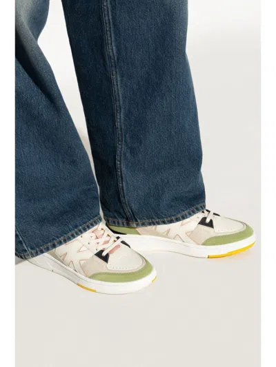 Michael Michael Kors Leather Sneakers With Contrasting Sole