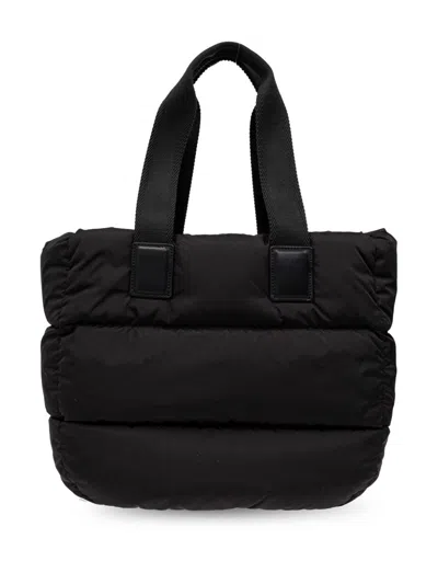 Moncler Borsa A Mano Caradoc Mini In Tessuto Nero Donna