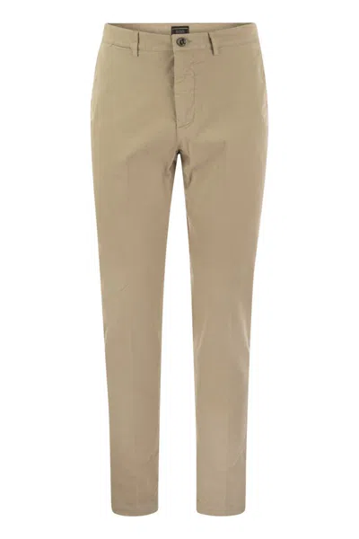 Peserico Men's Stretch Cotton Gabardine Chino Trousers