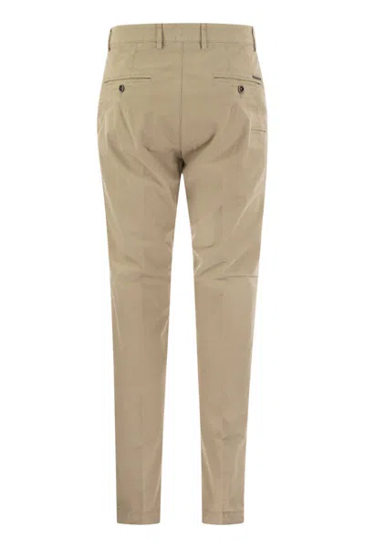 Peserico Men's Stretch Cotton Gabardine Chino Trousers