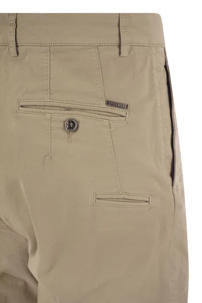 Peserico Men's Stretch Cotton Gabardine Chino Trousers