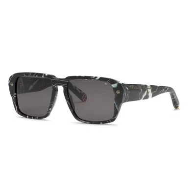 Philipp Plein Square-frame Acetate Sunglasses In Black