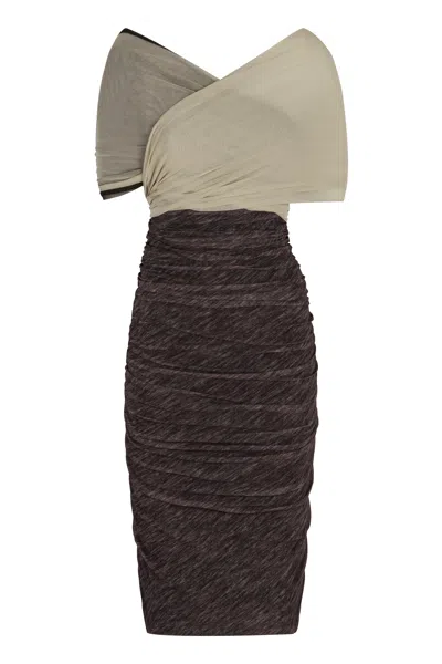 Philosophy Di Lorenzo Serafini Elegant Crossover Crepe Mini Dress