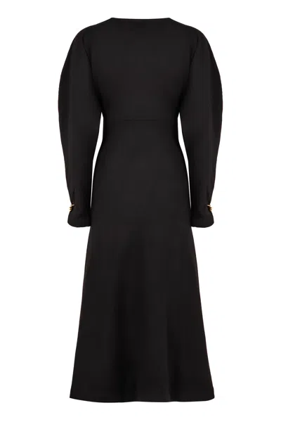 Philosophy Di Lorenzo Serafini Virgin Wool Midi Dress