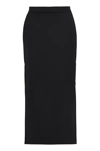 Pinko High-waisted Stretch-jersey Midi Pencil Skirt