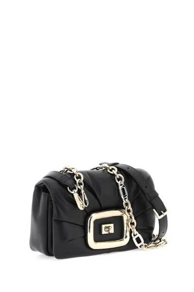 Roger Vivier Women Viv Choc Mini Leather Crossbody Bag