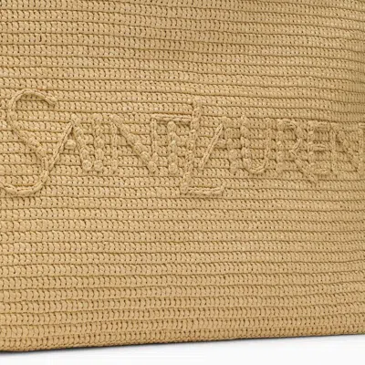 Saint Laurent Raffia Tote Bag With Logo Women