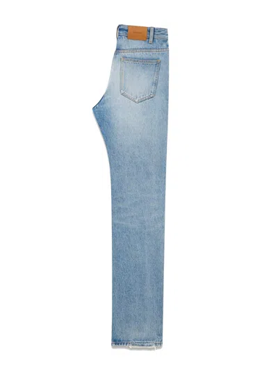 Saint Laurent Women's Jean Nico Denim Camel Pants