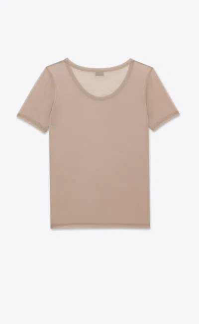 Saint Laurent Bois De Rose Round Neck T-shirt For Men