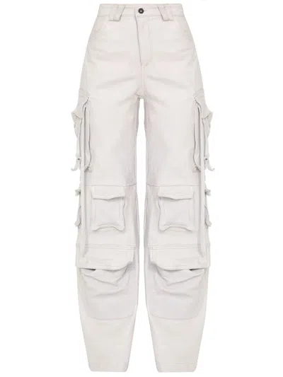 Salvatore Santoro Leather Cargo Pants In Multi