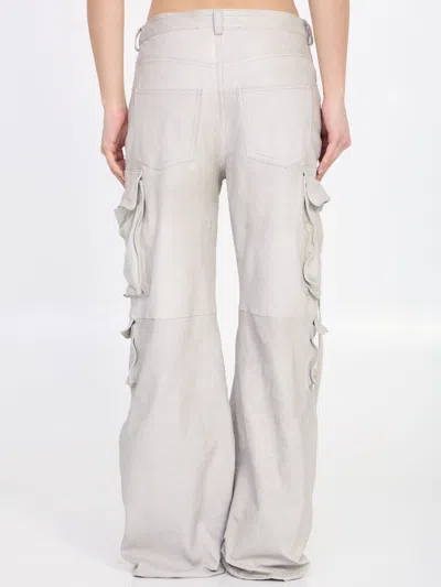 Salvatore Santoro Leather Cargo Pants In Multi