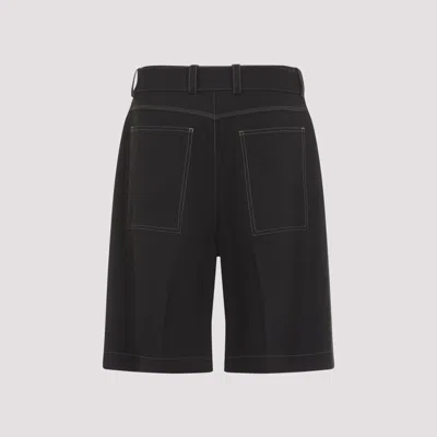 Jil Sander Belted Bermuda Shorts In Black
