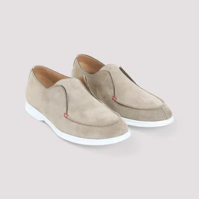 Kiton Lace-up In Beige