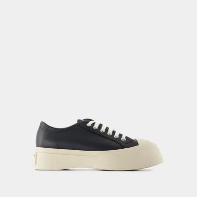 Marni Pablo Leather Sneakers In Seven Women In Black
