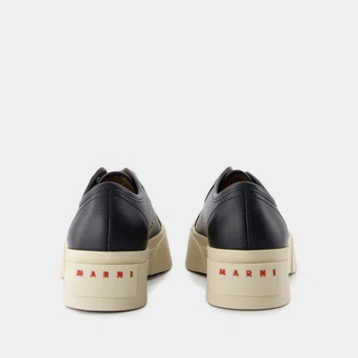Marni Pablo Leather Sneakers In Seven Women In Black
