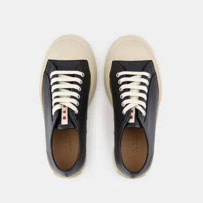 Marni Pablo Leather Sneakers In Seven Women In Black