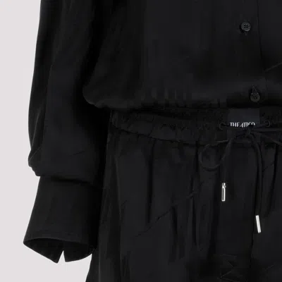 Attico Long-sleeved Satin Overall