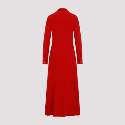 The Row Myra Maxi Silk Shirt Dress