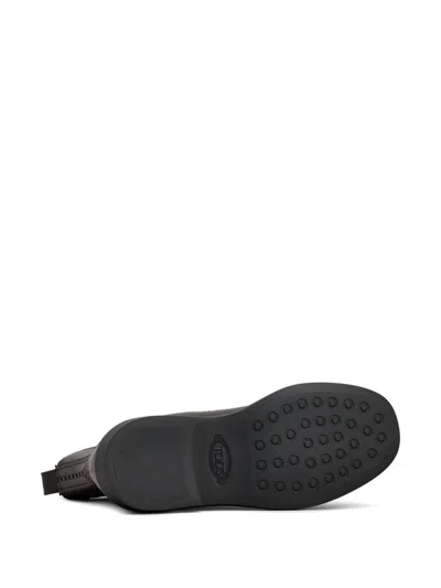Tod's Black Leather Ankle Boots