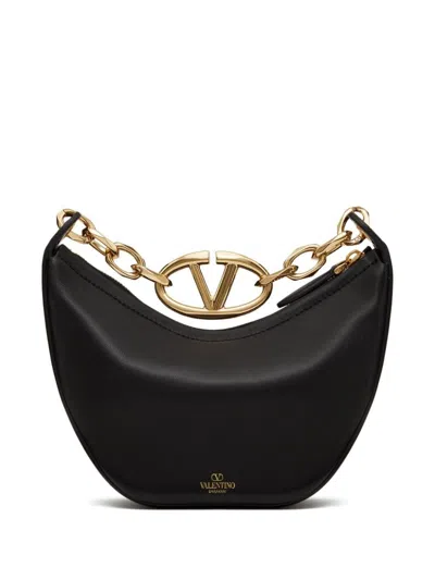 Valentino Mini Hobo Bag Half Moon Zip Logo Dor