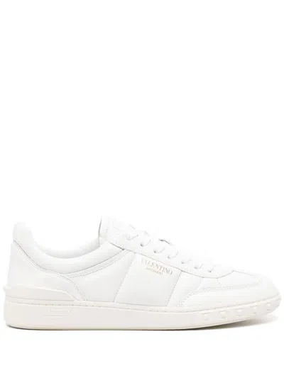 Valentino Padded Sneakers With Golden Logo For Women