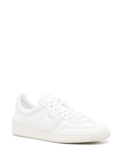 Valentino Padded Sneakers With Golden Logo For Women