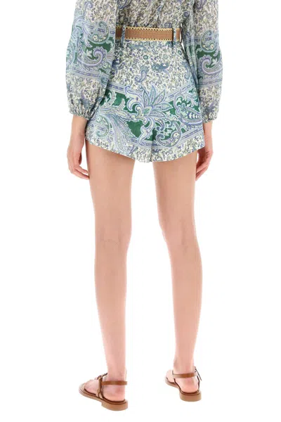 Zimmermann Women Multicolor Ottie Tuck Shorts, 26 Luxury Shorts For Women Darveys