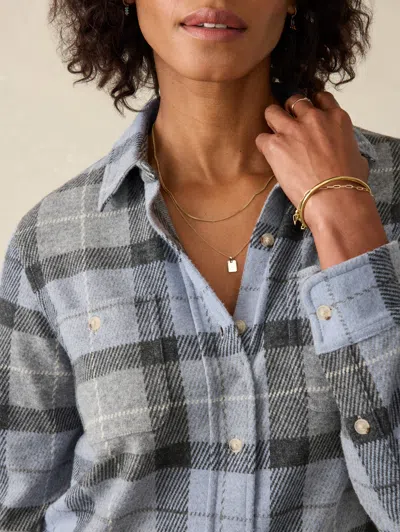 Faherty Legend Shirt In True North Plaid