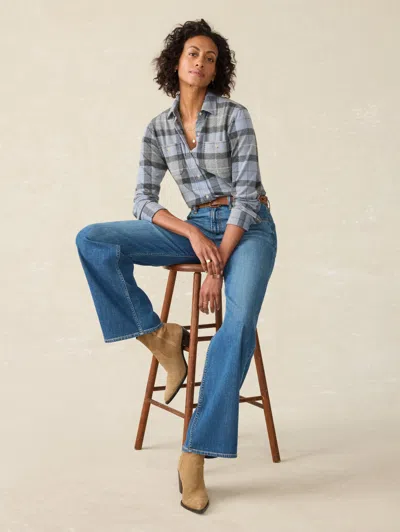 Faherty Legend Shirt In True North Plaid