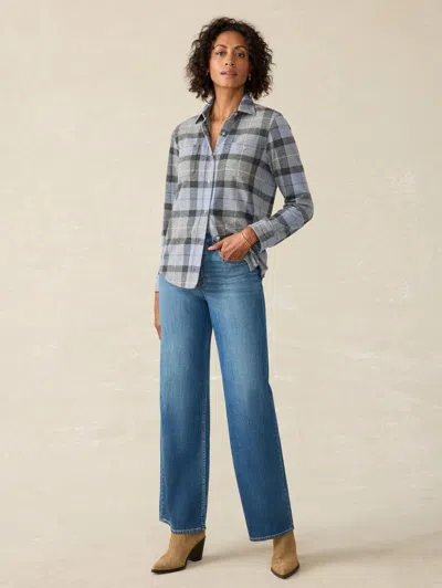 Faherty Legend Shirt In True North Plaid