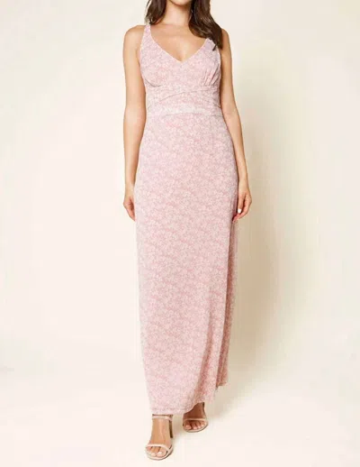 Sugarlips Frankie Floral Maxi Dress In Pink In Pink
