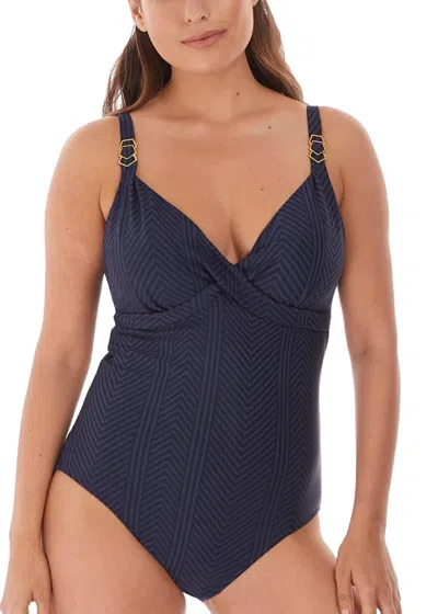 Fantasie Long Island One Piece In Ink In Blue