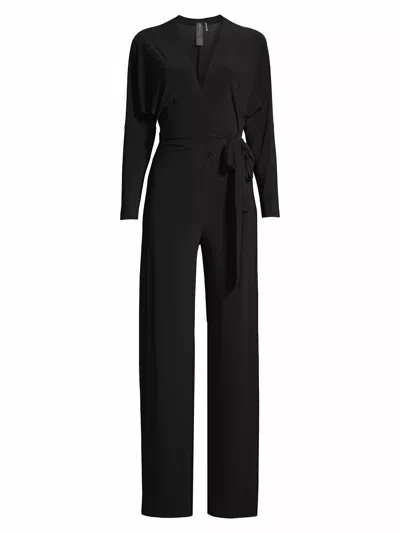 NORMA KAMALI DOLMAN WRAP JUMPSUIT IN BLACK 