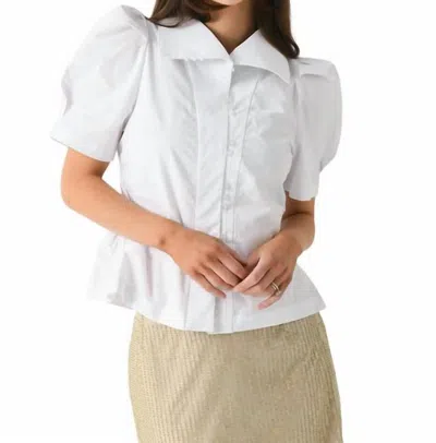 Jag Adelyn Top In White In White