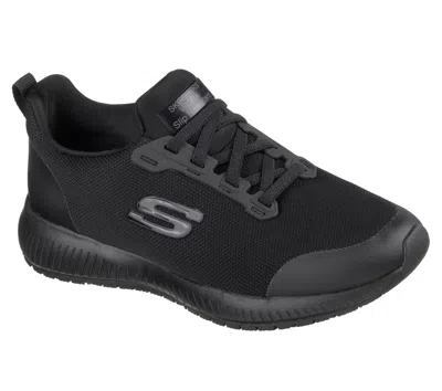 Skechers Work Arch Fit Sr Womens Slip Resistant Work And Safety Shoes In Black