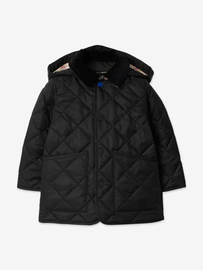 Burberry Baby Boys Mini Rowan Quilted Jacket In Black