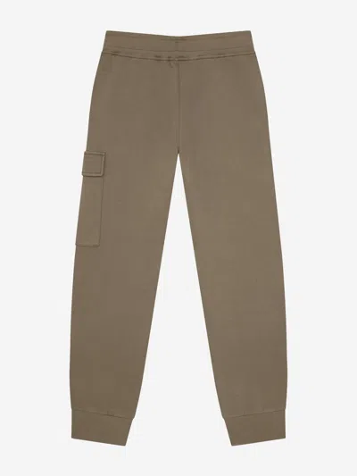 C.p. Company Boys Cargo Joggers In Brown